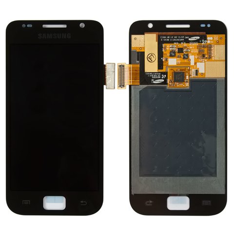 Дисплей для Samsung I9000 Galaxy S, I9001 Galaxy S Plus, чорний, без рамки, Оригінал переклеєне скло 