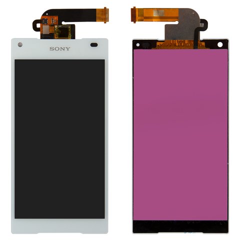 Дисплей для Sony E5803 Xperia Z5 Compact Mini, E5823 Xperia Z5 Compact, белый, High Copy