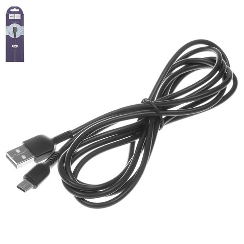 USB кабель Hoco X20, USB тип C, USB тип A, 200 см, 2,4 А, чорний, #6957531068907