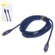 USB кабель Baseus Yiven, USB тип-C, Lightning, 200 см, 2 A, синий, #CATLYW-D03