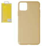 Чохол Baseus для iPhone 11 Pro Max, золотистий, прозорий, силікон, #ARAPIPH65S-0V