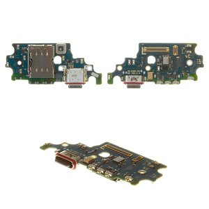 Шлейф для Samsung G996 Galaxy S21 Plus 5G, конектора зарядки, з мікрофоном, з SIM конектором, Original PRC , плата зарядки