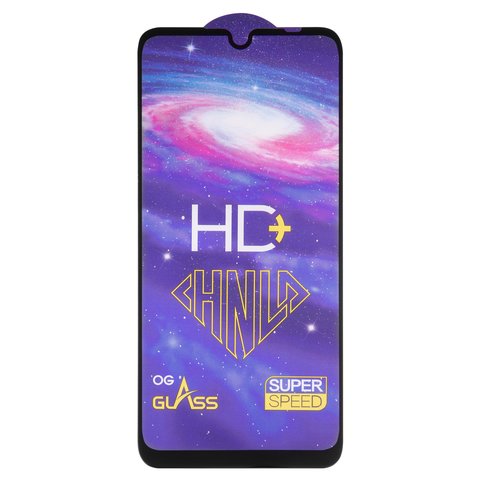 Захисне скло All Spares для Xiaomi Redmi Note 7, 0,33 мм 9H, сумісне з чохлом, Full Glue, чорний, шар клею нанесений по всій поверхні, HD+