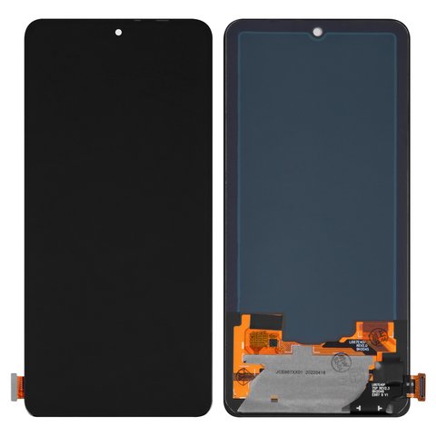 Дисплей для Xiaomi Mi 11i, Poco F3, Redmi K40, чорний, без рамки, High Copy, OLED 