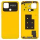 Задняя панель корпуса для Xiaomi Poco C40, желтая, poco yellow