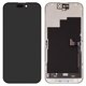 Дисплей для iPhone 15 Pro, чорний, з рамкою, Оригінал (переклеєне скло)