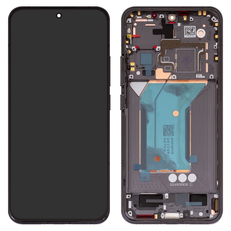 Дисплей для Xiaomi 14, чорний, з рамкою, Original (PRC