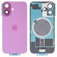 Задняя панель корпуса для iPhone 16, фиолетовая, со стеклом камеры, Original (PRC), ultramarine