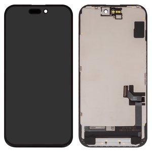 Дисплей для iPhone 15, черный, с рамкой, Copy, TFT , ZY, LTPS FHD