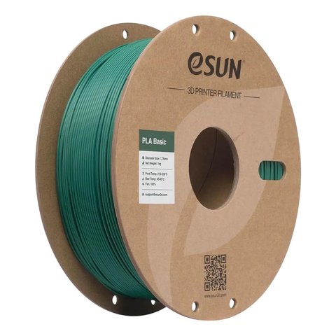 Філамент для 3D принтера eSUN PLA Basic Holly Green, 1 кг