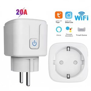 Умная розетка Tuya Smart, 20A, с WiFi, белая