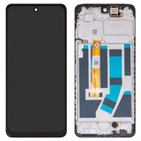 Дисплей для Oppo A58 4G, чорний, з рамкою, (Box), 1540452110
