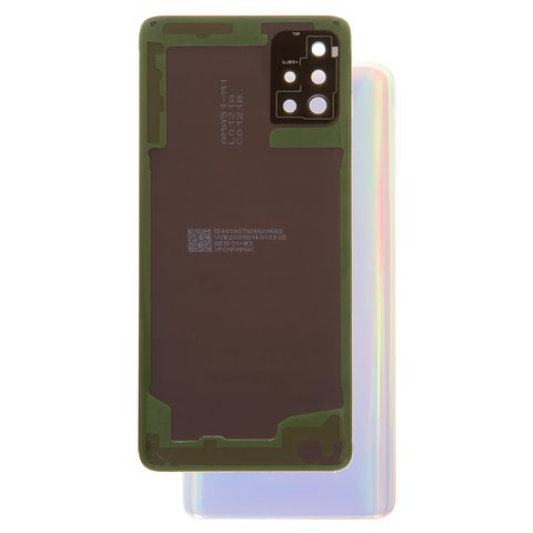 Задняя панель корпуса для Samsung A515F DS Galaxy A51, белая, со стеклом камеры