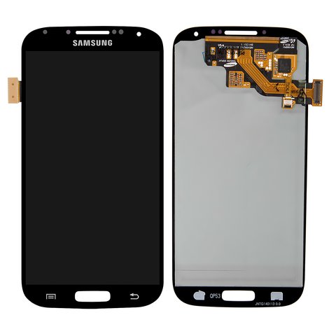 Pantalla LCD puede usarse con Samsung I337, I545, I9500 Galaxy S4, I9505 Galaxy S4, I9506 Galaxy S4, I9507 Galaxy S4, M919, negro, sin marco, original vidrio reemplazado 