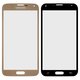 Housing Glass compatible with Samsung G900F Galaxy S5, G900H Galaxy S5, G900T Galaxy S5, (golden)