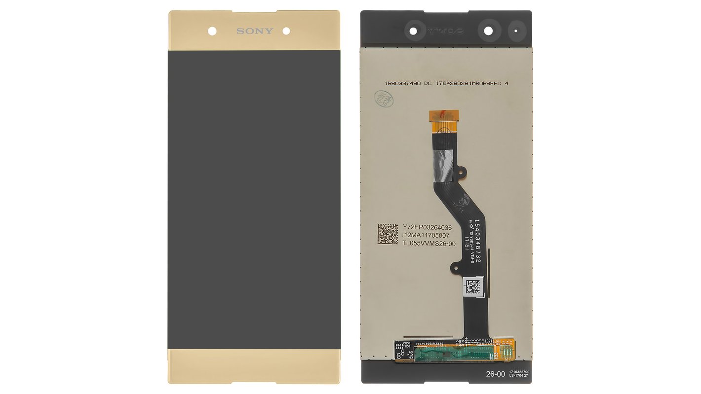 Дисплей для Sony G3412 Xperia XA1 Plus Dual, золотистый, без рамки,  Original (PRC) - All Spares