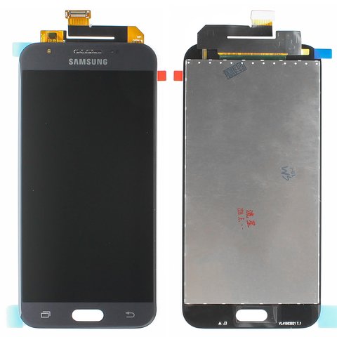 Pantalla LCD puede usarse con Samsung J327W Galaxy J3 Prime, negro, sin marco, Original PRC , original glass