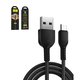 USB Cable Hoco X20, (USB type-A, micro USB type-B, 100 cm, 2.4 A, black) #6957531068822
