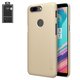 Case Nillkin Super Frosted Shield compatible with OnePlus 5T A5010, (golden, with support, matt, plastic) #6902048151482