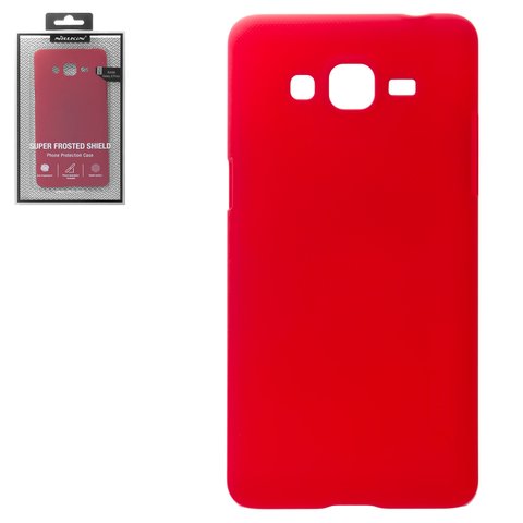 Case Nillkin Super Frosted Shield compatible with Samsung G532 Galaxy J2 Prime, red, with support, matt, plastic  #6902048134805