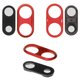 Camera Lens compatible with iPhone 8 Plus, (red, with frames)