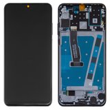 LCD compatible with Huawei P30 Lite, (black, with frame, Original (PRC), (48 MP))