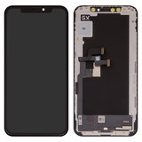 Дисплей для iPhone XS, черный, с рамкой, HC, (OLED), GX OEM hard
