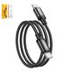 USB Cable Hoco X89, (2xUSB type-C, 100 cm, 60 W, black) #6931474784384
