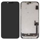 LCD compatible with iPhone 14 Plus, (black, with frame, change glass)