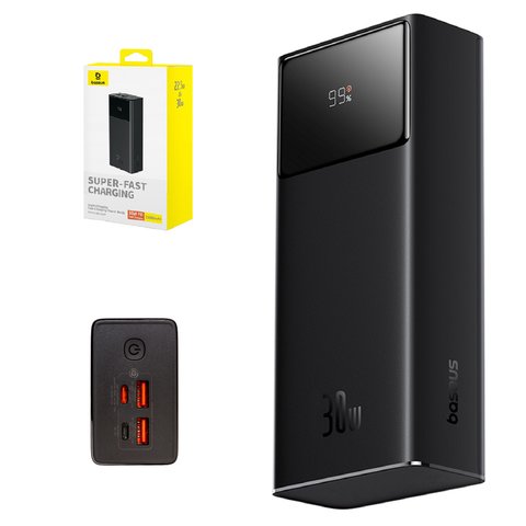Power Bank Baseus Star Lord Digital, 30000 mAh, 30 W, black, Power Delivery PD #P10022905113 00