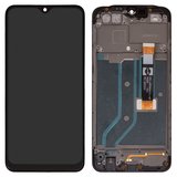 Дисплей для Oppo A12, A12s, A5s, черный, с рамкой, Original (PRC), c черным шлейфом, CPH2083, CPH2077, FPC-HTF062H111-NT