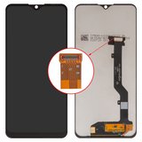 Дисплей для ZTE Blade 20 Smart, черный, без рамки, High Copy, V2050