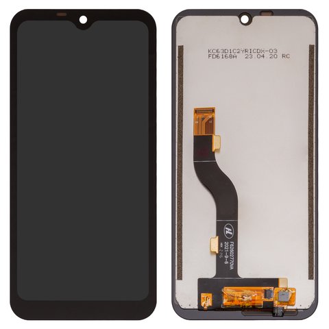 Pantalla LCD puede usarse con Hotwav Cyber 8, negro, sin marco, High Copy