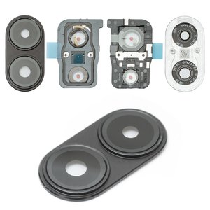 Camera Lens compatible with Xiaomi Poco X7 Pro, black, with frames 