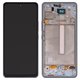 Pantalla LCD puede usarse con Samsung A536 Galaxy A53 5G, azul, con marco, High Copy, original LCD size, (OLED)