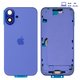 Housing compatible with iPhone 16 Plus, (purple, with SIM card holders, with side buttons, Original (PRC), EU Version, ultramarine)