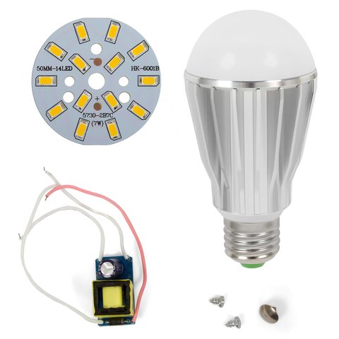 LED Light Bulb DIY Kit SQ Q17 5730 E27 7 W – warm white