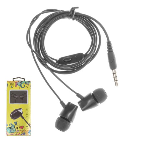 Headphone KingYou KH 12, vacuum, black 