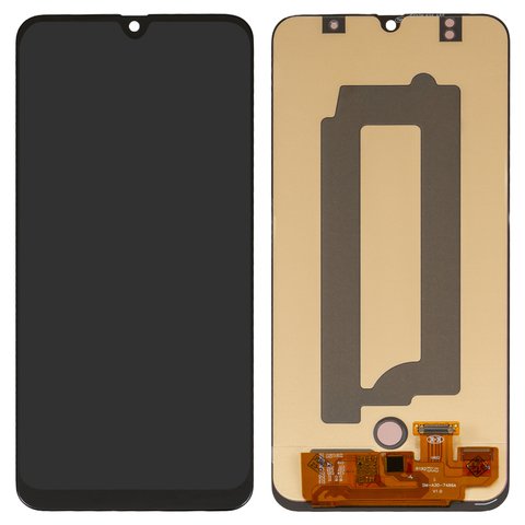 LCD compatible with Samsung A305 Galaxy A30, A505 Galaxy A50, A507 Galaxy A50s, black, without frame, High Copy, original LCD size, OLED  