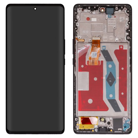 LCD compatible with Huawei Honor Magic 5 Lite, black, with frame, Original PRC , RMO NX1, RMO NX3