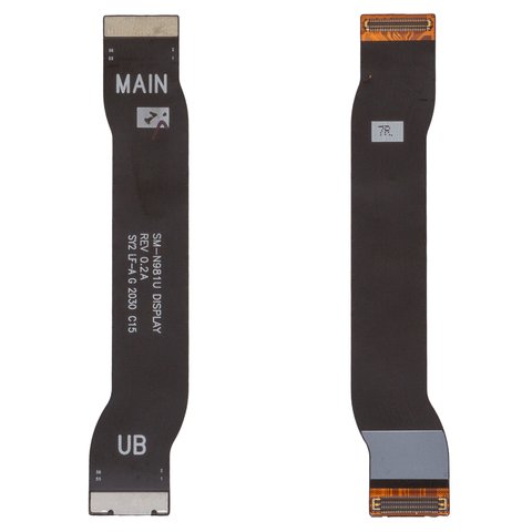 Flat Cable compatible with Samsung N980F Galaxy Note 20, N981 Galaxy Note 20 5G, LCD, for mainboard, Original PRC  