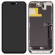 LCD compatible with iPhone 14 Pro Max, (black, with frame, AAA, (TFT), JK)