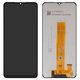 LCD compatible with Samsung A022F Galaxy A02, A125F Galaxy A12, A326 Galaxy A32 5G, (black, without frame, with yellow cable, (Box) SM-A022F V01)