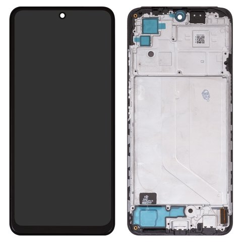 Дисплей для Xiaomi Poco M5s, Redmi Note 10, Redmi Note 10S, черный, с рамкой, Сopy, TFT 
