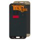 Pantalla LCD puede usarse con Samsung A720 Galaxy A7 (2017), dorado, sin marco, original (vidrio reemplazado)