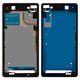 Marco de pantalla puede usarse con Sony D6502 Xperia Z2, D6503 Xperia Z2, negra, marco remanufactrurado