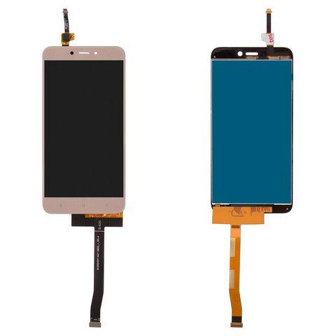 Pantalla LCD puede usarse con Xiaomi Redmi 4X, dorado, Original PRC 