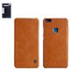 Funda Nillkin Qin leather case puede usarse con Huawei Nova, P10 Lite, marrón, libro, plástico, cuero PU, #6902048140639