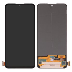 Pantalla LCD puede usarse con Xiaomi Redmi Note 13 4G, negro, sin marco, High Copy, OLED 