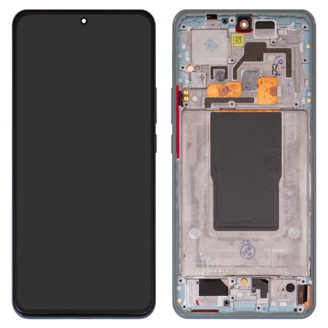 Pantalla LCD puede usarse con Xiaomi 12T, 12T Pro, azul, con marco, Original PRC , 22081212UG, 22081212G, 22071212AG